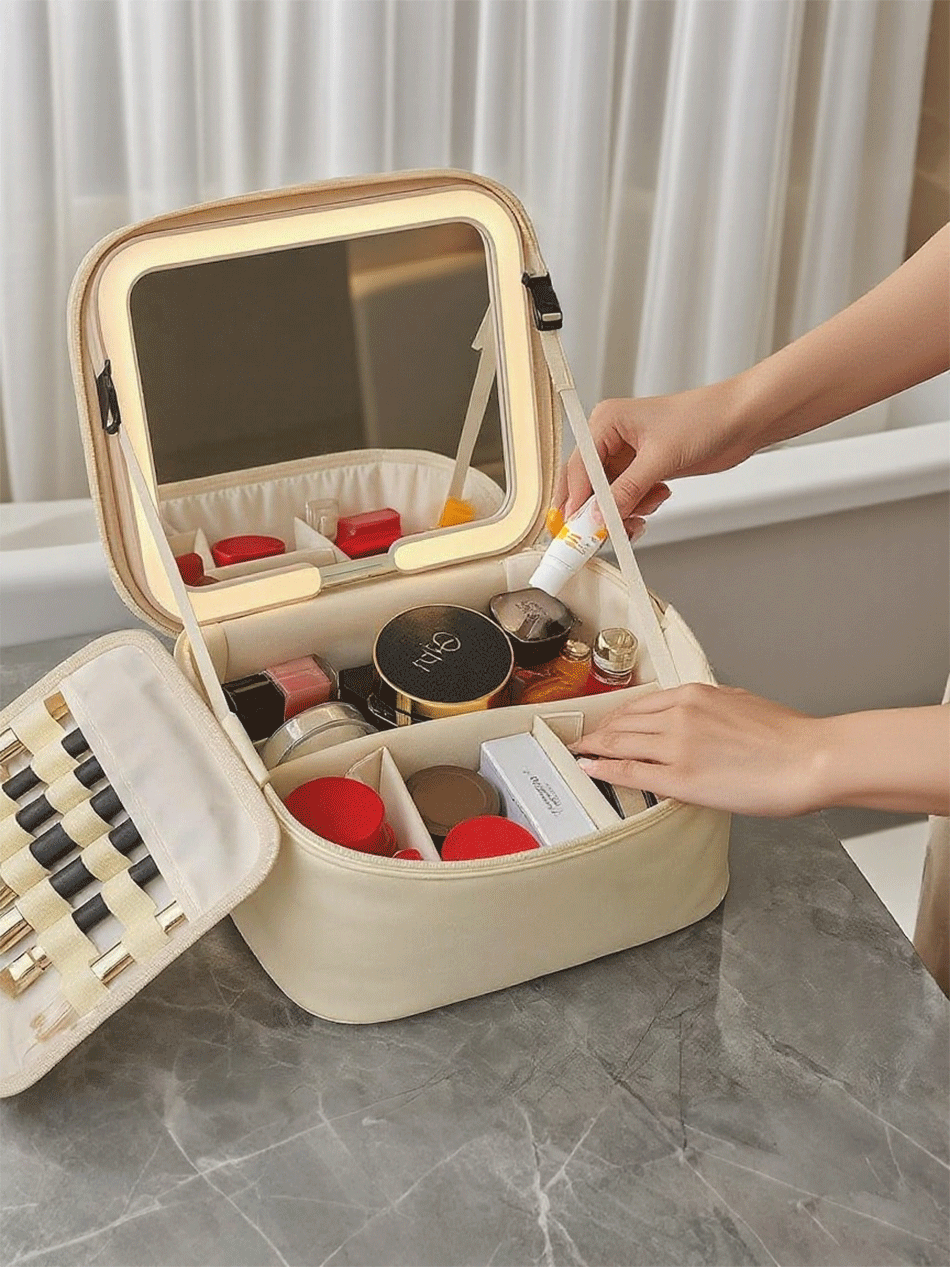 FARYON LED Travel Makeup Bag